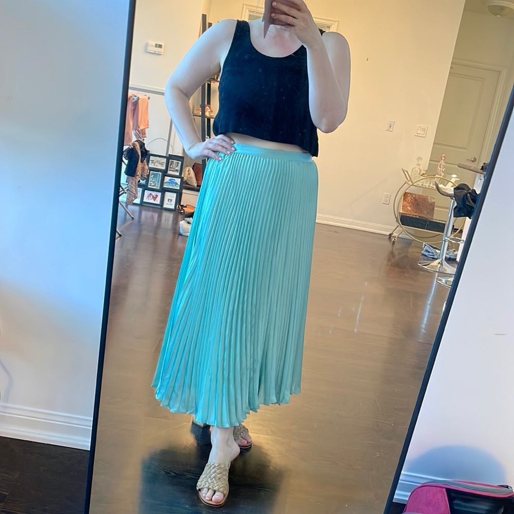 BCBG MAX AZRIA - Pleated Maxi Skirt
